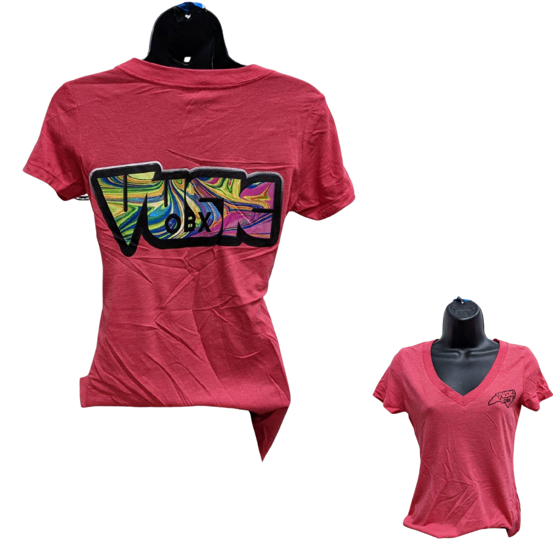 VusicOBX V-Neck Shirt SWIRL Logo