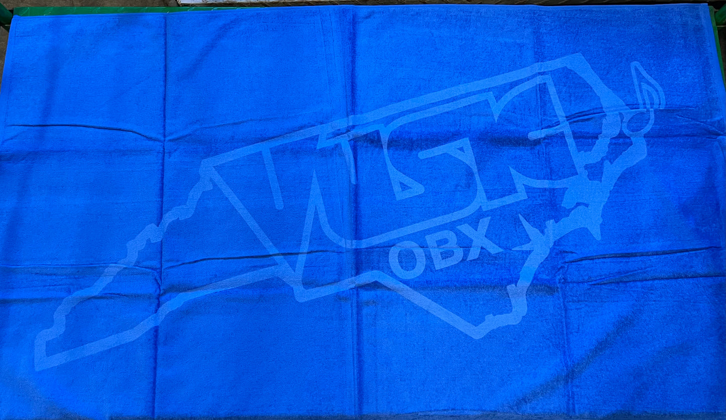 Blue Imprint Beach Towel